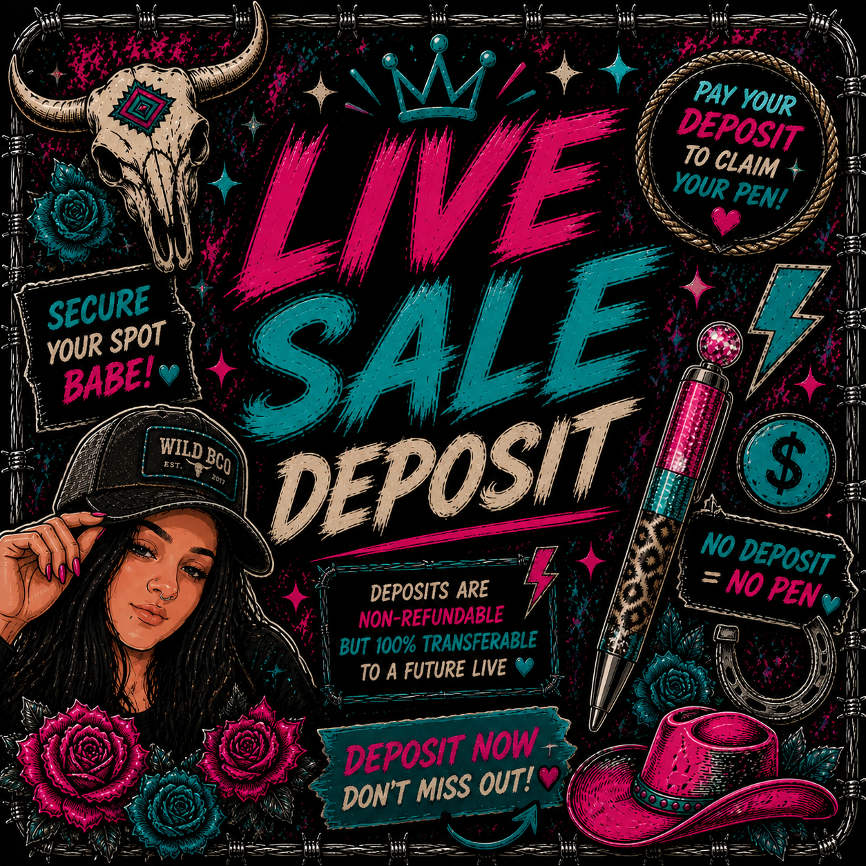 Live Sale Deposit